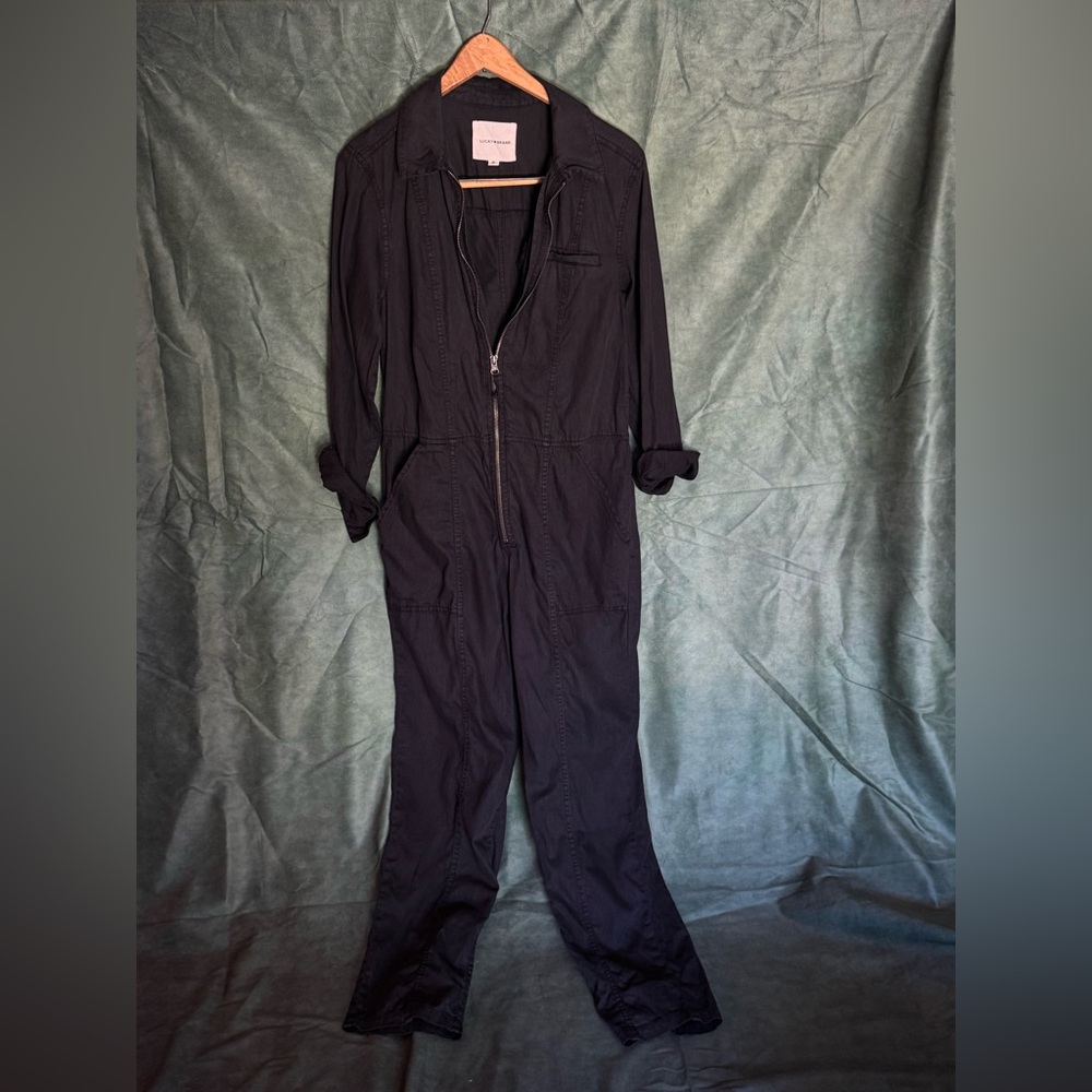 Lucky Brand Black Denim Jumpsuit